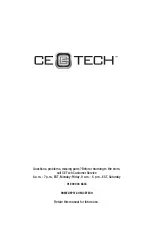 Preview for 10 page of CE Tech VESA 200 Use And Care Manual