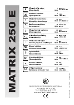 CEA Matrix 250 E Operator'S Manual preview