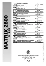 CEA MATRIX 2800 Operator'S Manual предпросмотр