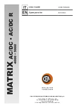 Preview for 14 page of CEA MATRIX 4000 AC/DC R Operator'S Manual