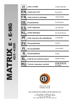 Предварительный просмотр 9 страницы CEA MATRIX 420 E Operator'S Manual