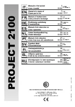 Preview for 1 page of CEA PROJECT 2100 Operator'S Manual & Spare Parts List