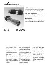 Предварительный просмотр 1 страницы CEAG Cooper Crouse-Hinds GHG 57 Series Operating Instructions Manual