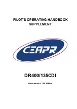 Preview for 1 page of CEAPR DR400/120D Pilot Operating Handbook