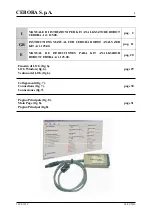 Предварительный просмотр 1 страницы Cebora 125.00 Instruction Manual