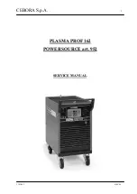 Cebora PLASMA PROF 162 Service Manual preview