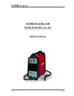 Cebora POWER PLASMA 3100 Service Manual preview