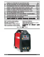 Cebora POWER TIG 1640 DC HF Instruction Manual preview