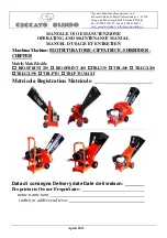 Preview for 1 page of Ceccato Olindo BIO-SPRINT 230 Operating And Maintenance Manual