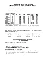 Preview for 2 page of Cecilware Century APT100G Operation Manual