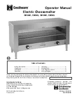 Preview for 1 page of Cecilware CM24M Operator'S Manual