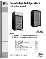 Cecilware CTR2.86LD Instruction Manual предпросмотр