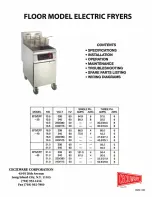 Preview for 1 page of Cecilware EFP-30 User Manual