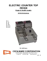 Preview for 1 page of Cecilware EL-15 Operation Manual