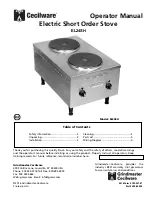 Cecilware EL24SH Operator'S Manual предпросмотр