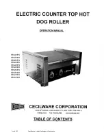 Cecilware HRG-20FN Operation Manual предпросмотр