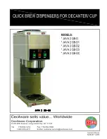 Cecilware Java 2 QB-D User Manual preview