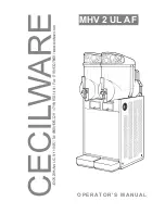 Cecilware MT-2-ULAF Operator'S Manual предпросмотр