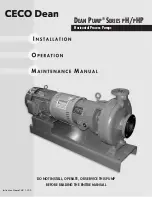 Preview for 1 page of Ceco Dean Pump pH2110 Series Installation, Operation & Maintenance Manual