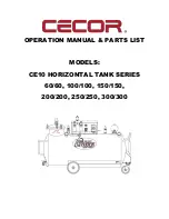 CECOR CE10 Series Operations Manual & Parts List preview