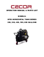 Preview for 1 page of CECOR SP50 Series Operations Manual & Parts List