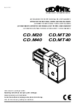 cedamatic CD.M20 Operating Instructions And Spare Parts Catalogue preview