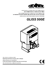 Preview for 1 page of cedamatic GLISS 500E Operating Instructions And Spare Parts Catalogue