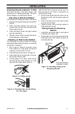 Предварительный просмотр 11 страницы Cedar Ridge CH10TBU Owner'S Operation And Installation Manual