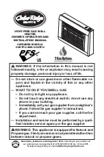 Cedar Ridge CH3TPU Owner'S Operation And Installation Manual предпросмотр