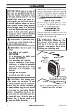 Предварительный просмотр 10 страницы Cedar Ridge MD100TBF Installation Manual