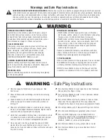 Preview for 2 page of Cedar Summit F24720 Installation And Operating Instructions Manual