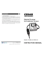 Предварительный просмотр 1 страницы Cedar DIS-RL2 Instruction Manual