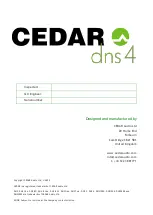 Preview for 32 page of Cedar DNS 4 Owner'S Manual