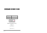 Предварительный просмотр 20 страницы Cedar DNS1500 Owner'S Manual