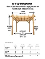 Cedarshed 10x10 KALAMALKA Assembly Instructions Manual предпросмотр