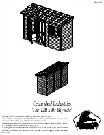 Preview for 1 page of Cedarshed Bayside B124DD Manual