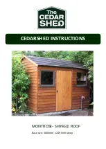 Cedarshed Montrose Shingle Roof Instructions Manual preview