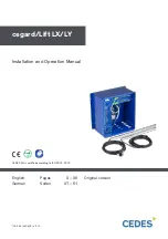 Cedes cegard/Lift LX/LY Installation And Operation Manual предпросмотр