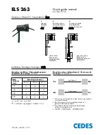 Cedes ELS 263 Quick Manual preview