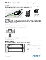 Cedes TOF/Spot-car detection Installation Manual preview