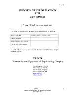 Preview for 2 page of CEECO BLW-321-F Service Manual