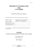 Preview for 2 page of CEECO HOB-313-DD-48 Service Manual