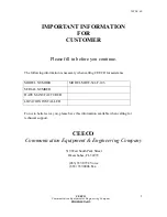 Preview for 2 page of CEECO MHW-341-F-106 Service Manual