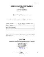 Preview for 2 page of CEECO SSP-310 series Service Manual