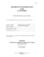 Preview for 2 page of CEECO SSP-350-X-128 Service Manual