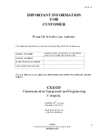 Preview for 2 page of CEECO SSP-510-X Service Manual