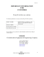 Preview for 2 page of CEECO SSP-511- X Service Manual