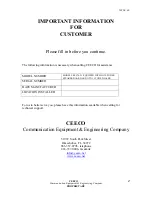 Preview for 2 page of CEECO SSP-570-D Service Manual