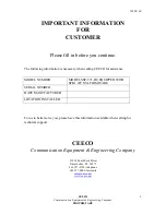 Предварительный просмотр 2 страницы CEECO SSP-571-D2 Service Manual