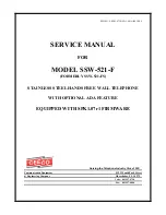 Предварительный просмотр 1 страницы CEECO SSW-521-F Service Manual